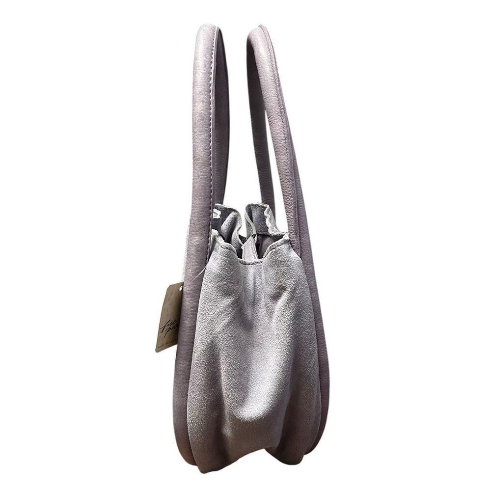 NWT Free People Barlow Suede Bucket Bag Fields of Lilac Purple Boho Casual - Picture 5 of 11